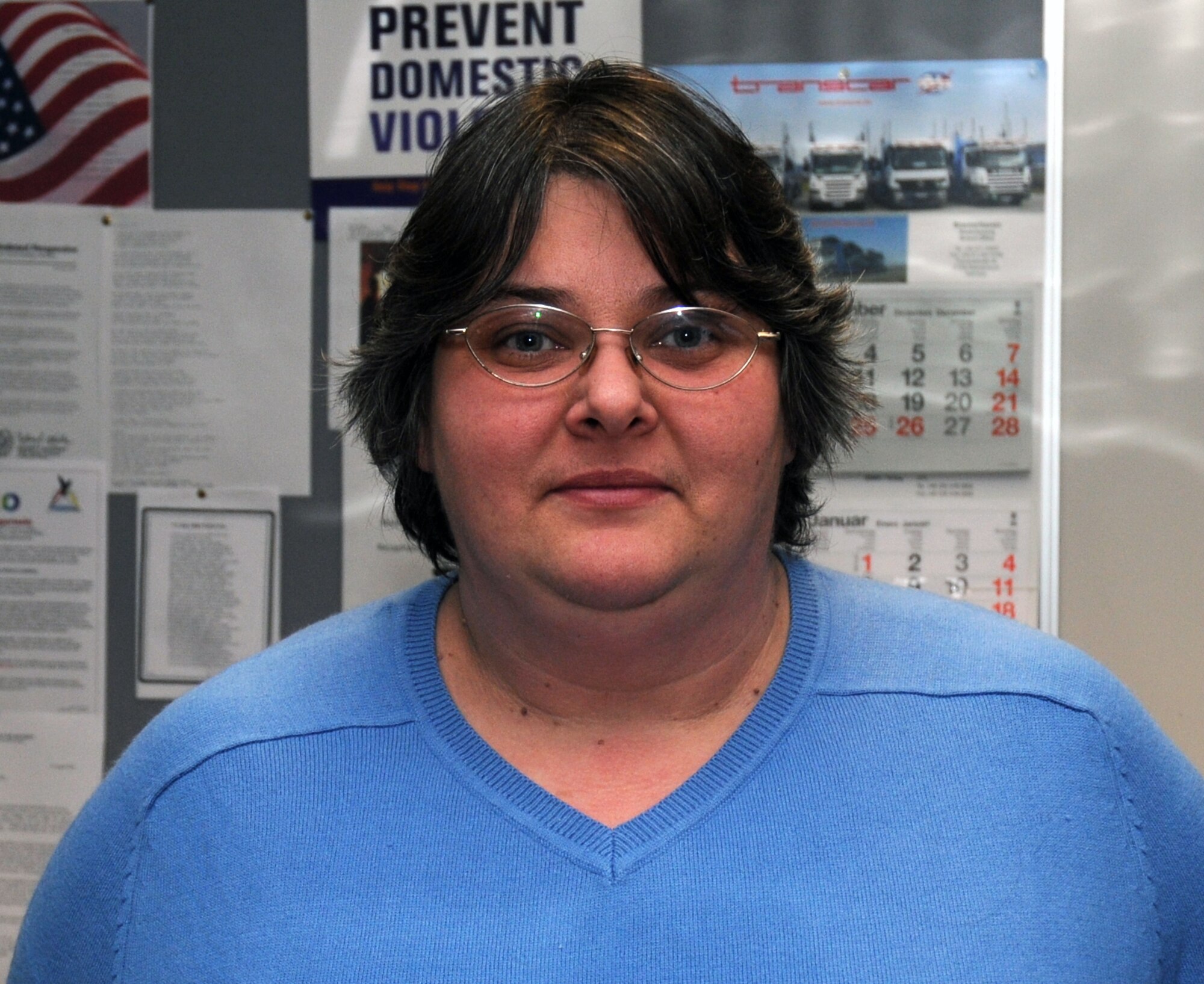 “My New Year’s resolution is not to make one because I can never keep them,” said Madeliene Cowlan, 48th Security Forces Squadron. (U.S. Air Force photo by Senior Airman Kristopher Levasseur)