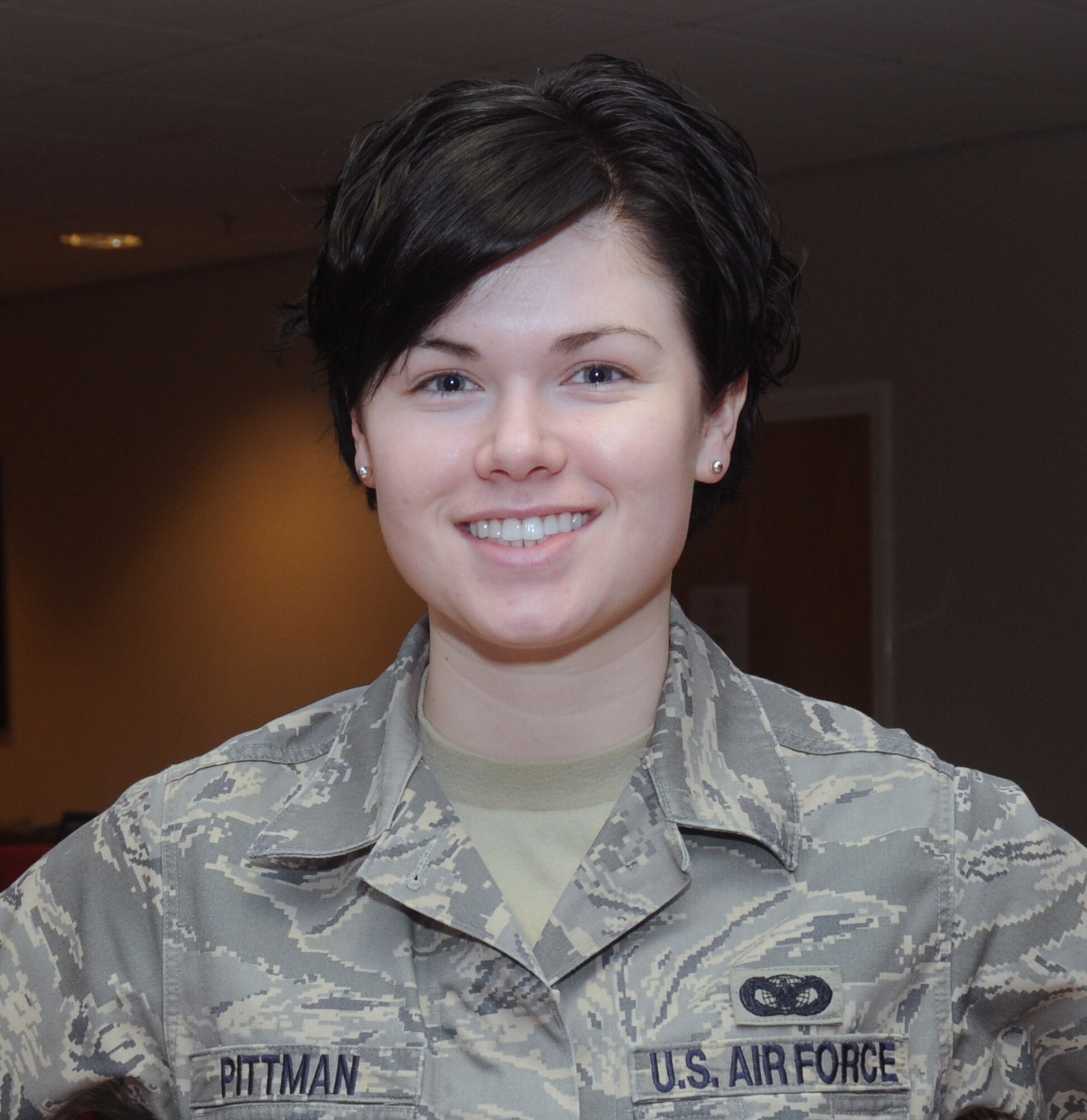 “My New Year’s resolution is to be more involved with my church,” said Senior Airman Betsyann Pittman, 48th Security Forces Squadron. (U.S. Air Force photo by Senior Airman Kristopher Levasseur)