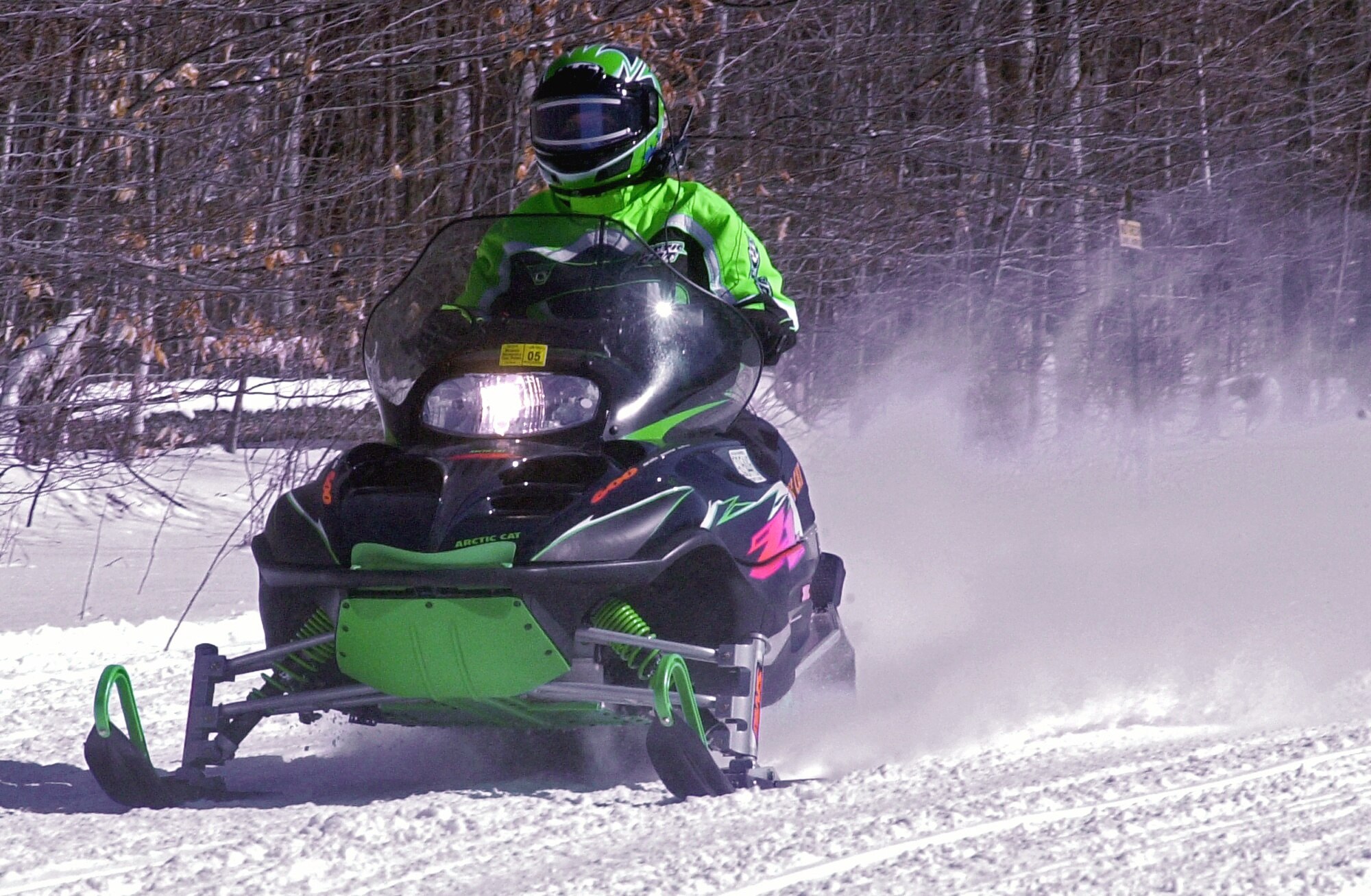 MINOT AIR FORCE BASE, N.D. -- Snowmachines can be fun and relaxing, as long as safety is top priority. (courtesy photo) 
