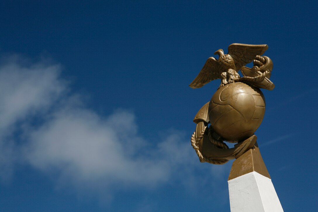 A memorial to the defenders of Wake Island, including Marine Fighter Squadron 211, stands near the command post of Maj. James Devereux, who lead the defense of the island from Dec. 8-23, 1941.  On Jan. 8, 2009, approximately 60 Marines from Marine Attack Squadron 211 returned to Wake Island en route to a deployment to Iwakuni, Japan. The visit marked the first time since 1993 the bulk of the squadron, nicknamed the "Wake Island Avengers" after the original defenders where killed or captured by Japanese forces during the island's siege, has returned to the remote Pacific atoll. VMA-211 is based in Yuma, Ariz. (Photo by Gunnery Sgt. Bill Lisbon)
