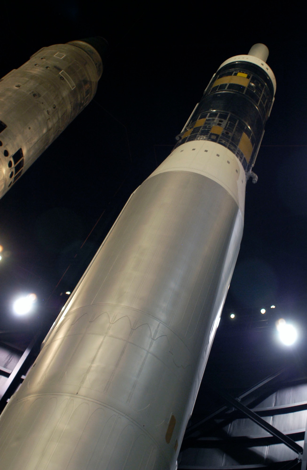 DAYTON, Ohio -- Martin Marietta SM-68A/HGM-25A Titan I in the Missile and Space Gallery at the National Museum of the United States Air Force. (U.S. Air Force photo)