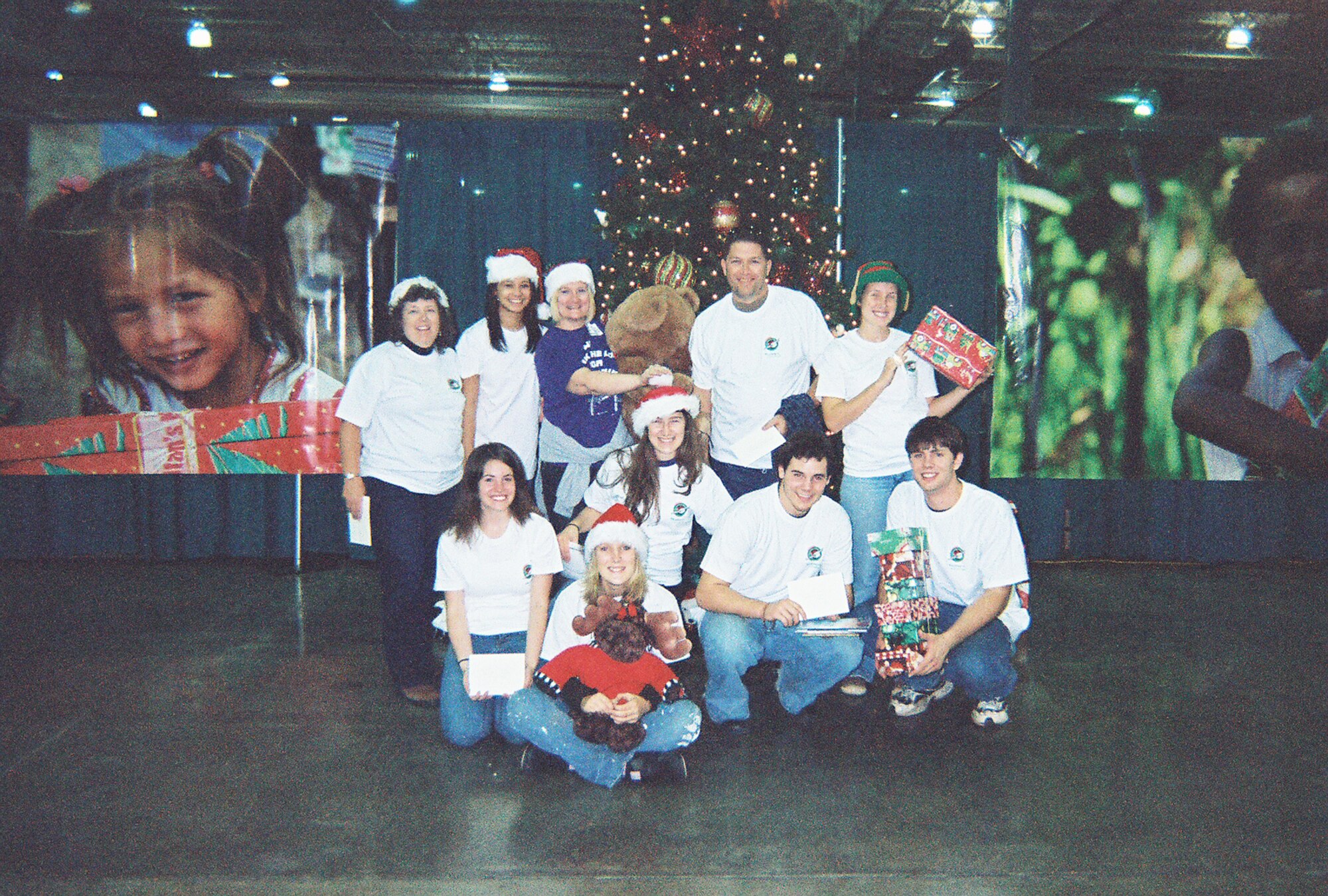 SEYMOUR JOHNSON AIR FORCE BASE, N.C. -- Members of the 916th Air Refueling Wing, 4th Fighter Wing and dependents support Operation Christmas Child in December.  The program, which is run out of Charlotte, N.C., collects toys and gifts for children across the world. This year more than 674 shoeboxes full of gifts were provided to children in Romania. Tech. Sgt. Kim Browne, a Reservist with the 916th Mission Support Flight, has headed this volunteer effort for the past seven years.