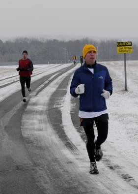On a blustery morning, December 7th, 70 members of the wing took part in the first of what they hope are many Jingle Bell Runs. 
