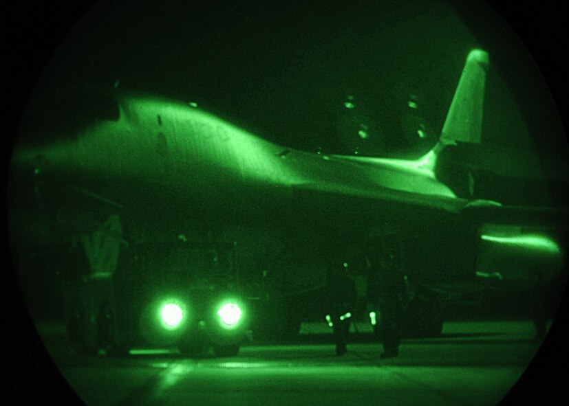 DYESS AIR FORCE BASE, Texas -- A B-1B Lancer is toed for inspection during the operational readiness inspection (ORI) here, Jan 6. During the ORI the wing is inspected on its operational readiness. (U.S. Air Force photo by Airman 1st Class Stephen Reyes)