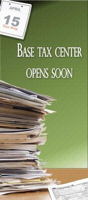 The Maxwell Tax Center is open until April 15. For tax year 2007, more than 1,000 federal returns and 800 state returns were prepared by the center resulting in more than $1.6 million in tax refunds. (Air Force graphic by Michael Paul)