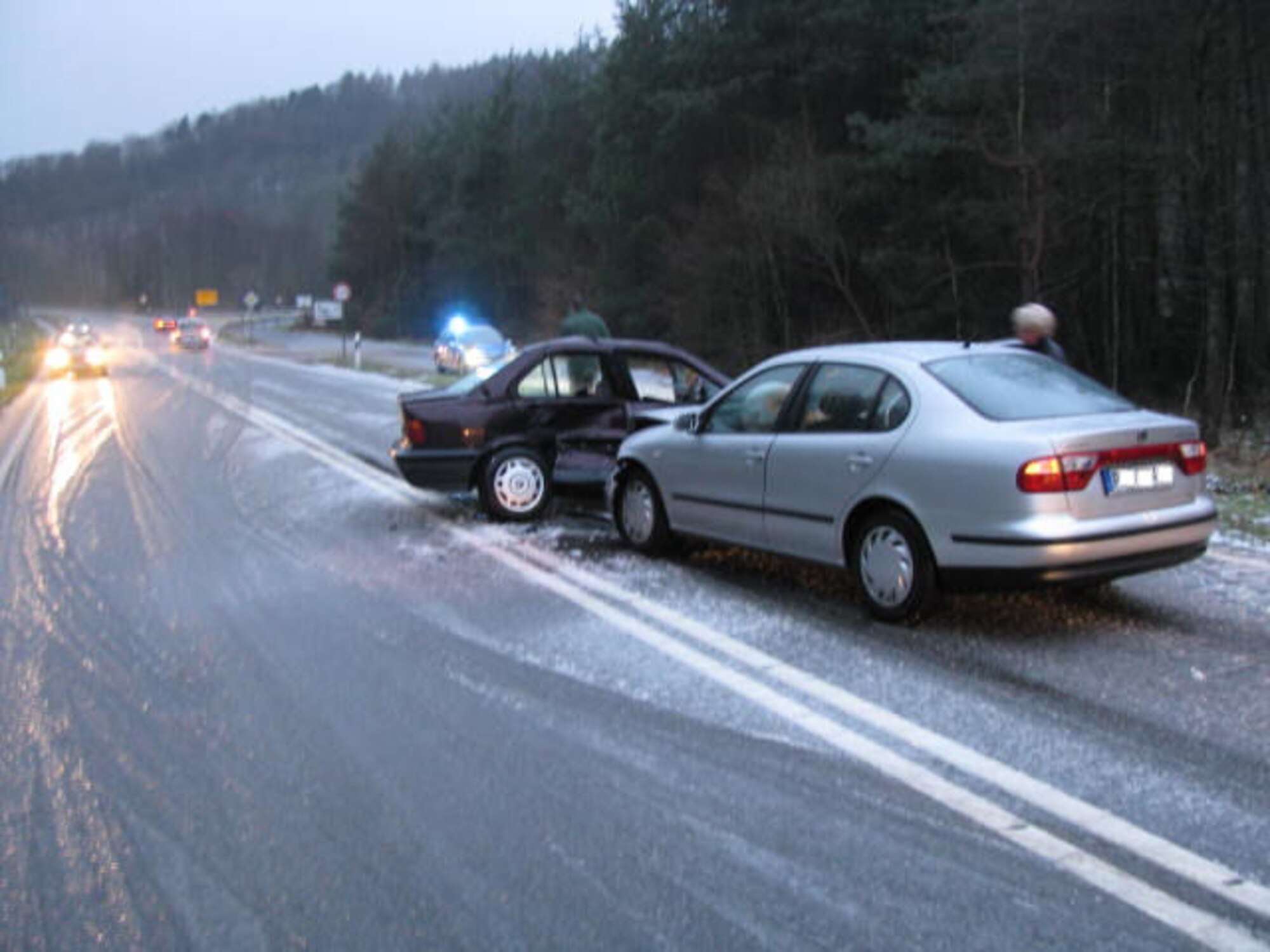 Winter driving conditions can be hazardous to drivers who haven't properly prepared. Drivers are reminded by German Polizei to winterize vehicles and drive at slower speeds during winter. (Courtesy photo)