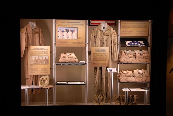 DAYTON, Ohio - A portion of the Warrior Airmen exhibit on display in the Cold War Gallery at the National Museum of the U.S. Air Force. (U.S. Air Force photo)