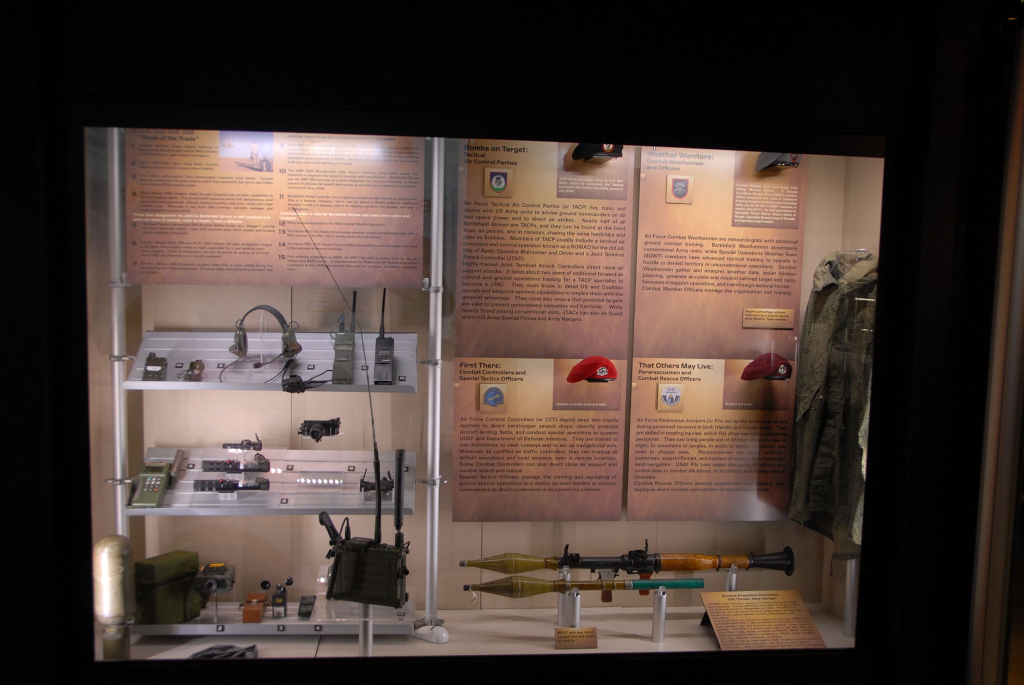 DAYTON, Ohio - A portion of the Warrior Airmen exhibit on display in the Cold War Gallery at the National Museum of the U.S. Air Force. (U.S. Air Force photo)