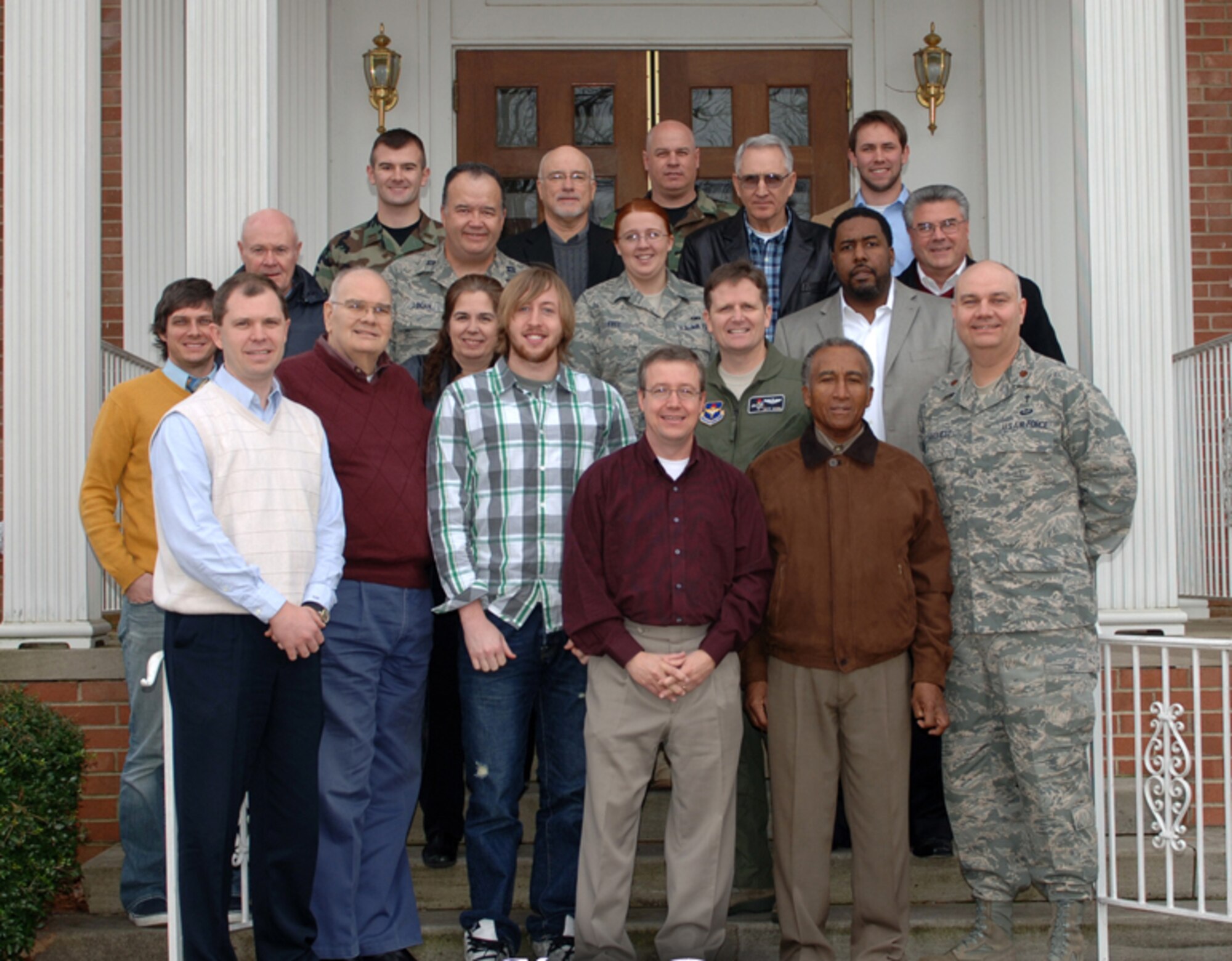 Local religious leaders came to Columbus AFB Tuesday to meet and interact with the base chaplains to strengthen the bonds between the religious community on and off base. The primary topic of discussion during the meeting was suicide prevention and ways the religious community of Columbus can work together to mitigate this issue. (U.S. Air Force photo by Elizabeth Owens)