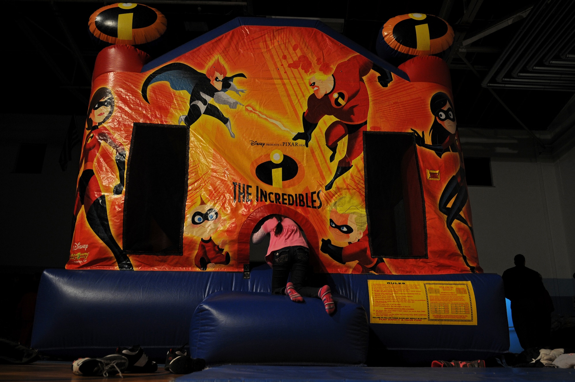 Children play in the bouncy castle during the Battle of the Bands event Jan. 16, 2009, on Ramstein Air Base. The event was sponsored by Armed Forces Against Drunk Driving. (U.S. Air Force photo by Airman 1st Class Grovert Fuentes-Contreras)