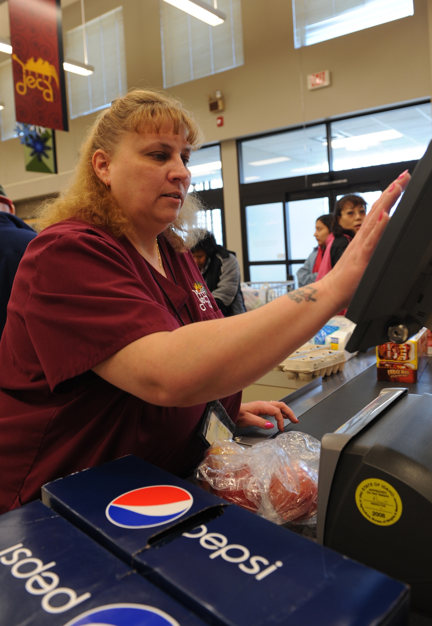 MOUNTAIN HOME AIR FORCE BASE, Idaho -- Rita Stives serves as the Defense Commissary Agency lead store associate. (U.S. Air Force photo/Airman 1st Class Debbie Lockhart)