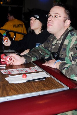 Pope AFB Super Bowl Bingo 2009, Jan. 17 at the Pope Club. (U.S. Air Force Photo by Tech. Sgt. Todd Wivell)