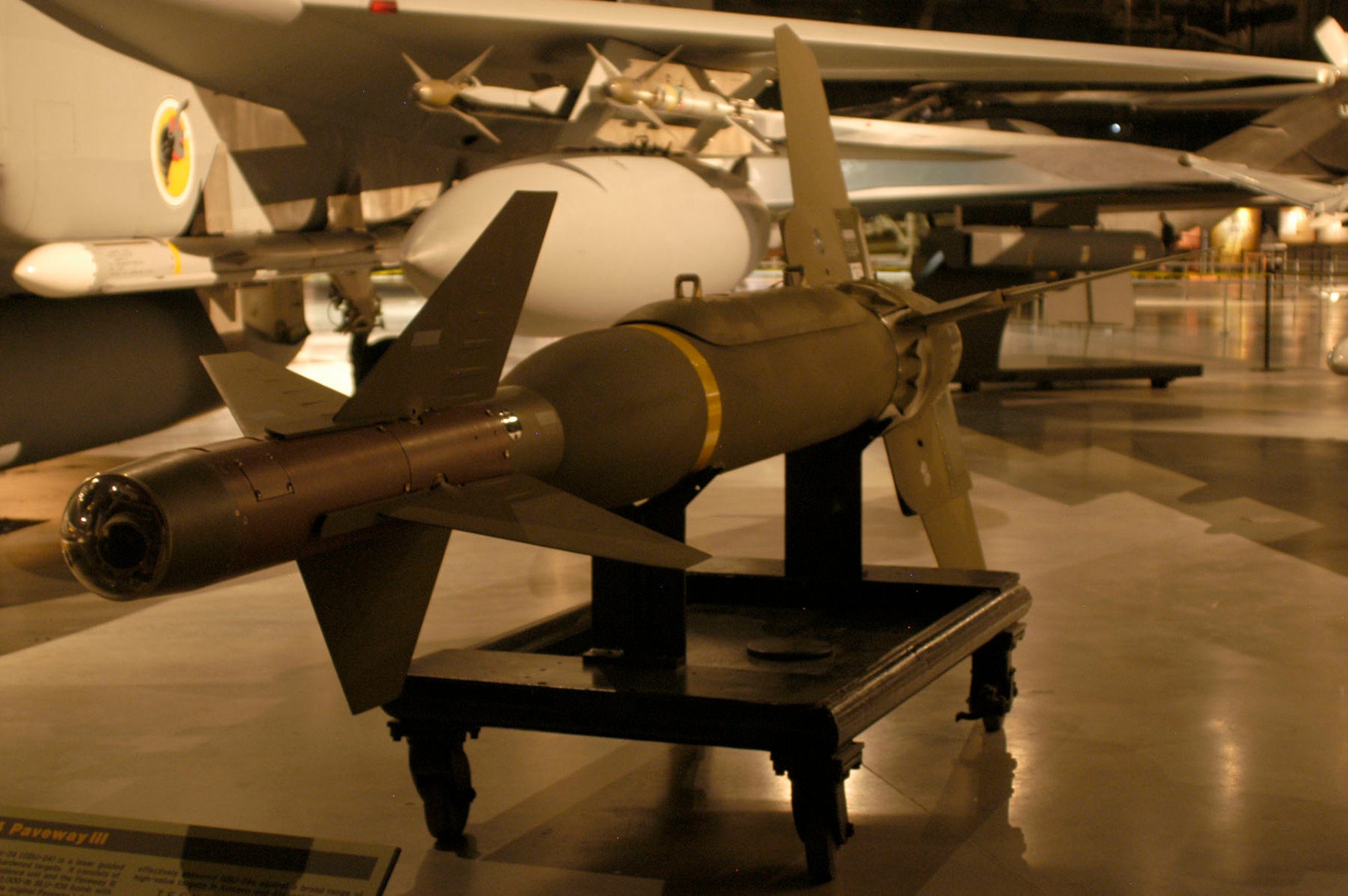 DAYTON, Ohio - The GBU-24 Paveway III on display in the Cold War Gallery at the National Museum of the U.S. Air Force. (U.S. Air Force photo)