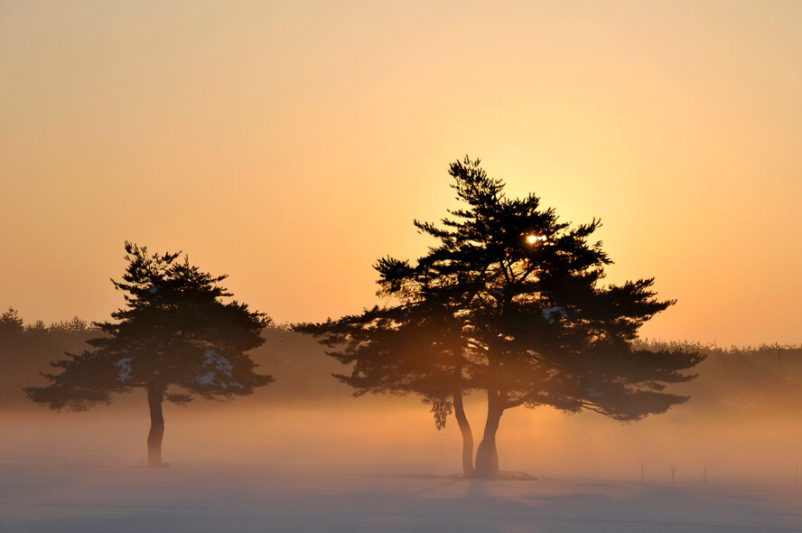 MISAWA AIR BASE, Japan -- The sun rises over the Misawa Air Base golf course, Jan. 22, 2009.  With the winter now in full gear, the sun rises a little later than in the summer.  (U.S. Air Force photo by Senior Airman Chad Strohmeyer)