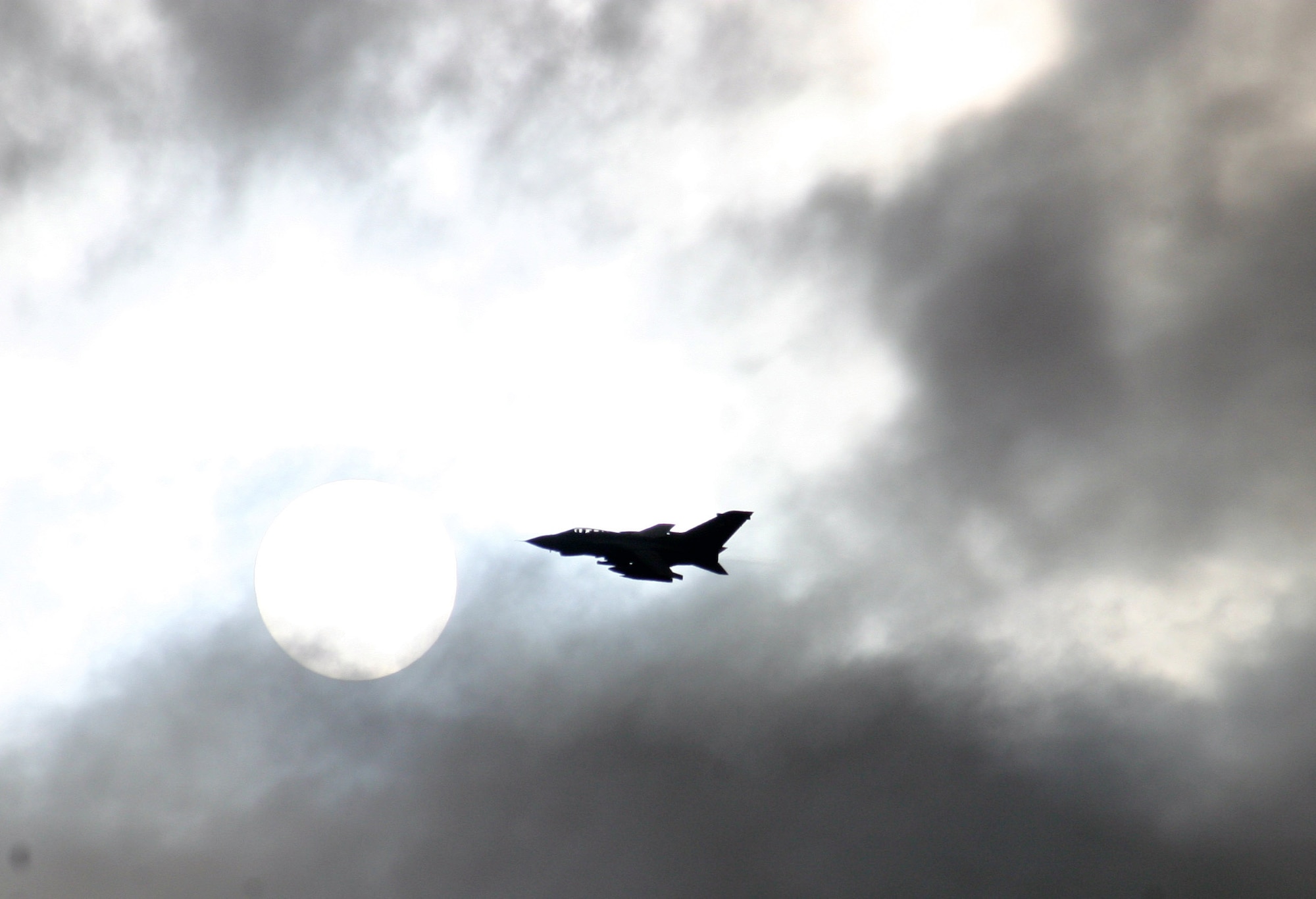 A British GR-1 Tornado provides close-air support for American Soldiers during a mission rehearsal exercise at the Joint Readiness Center in Fort Polk, La. (U.S. Air Force photo/Casey Bain)
