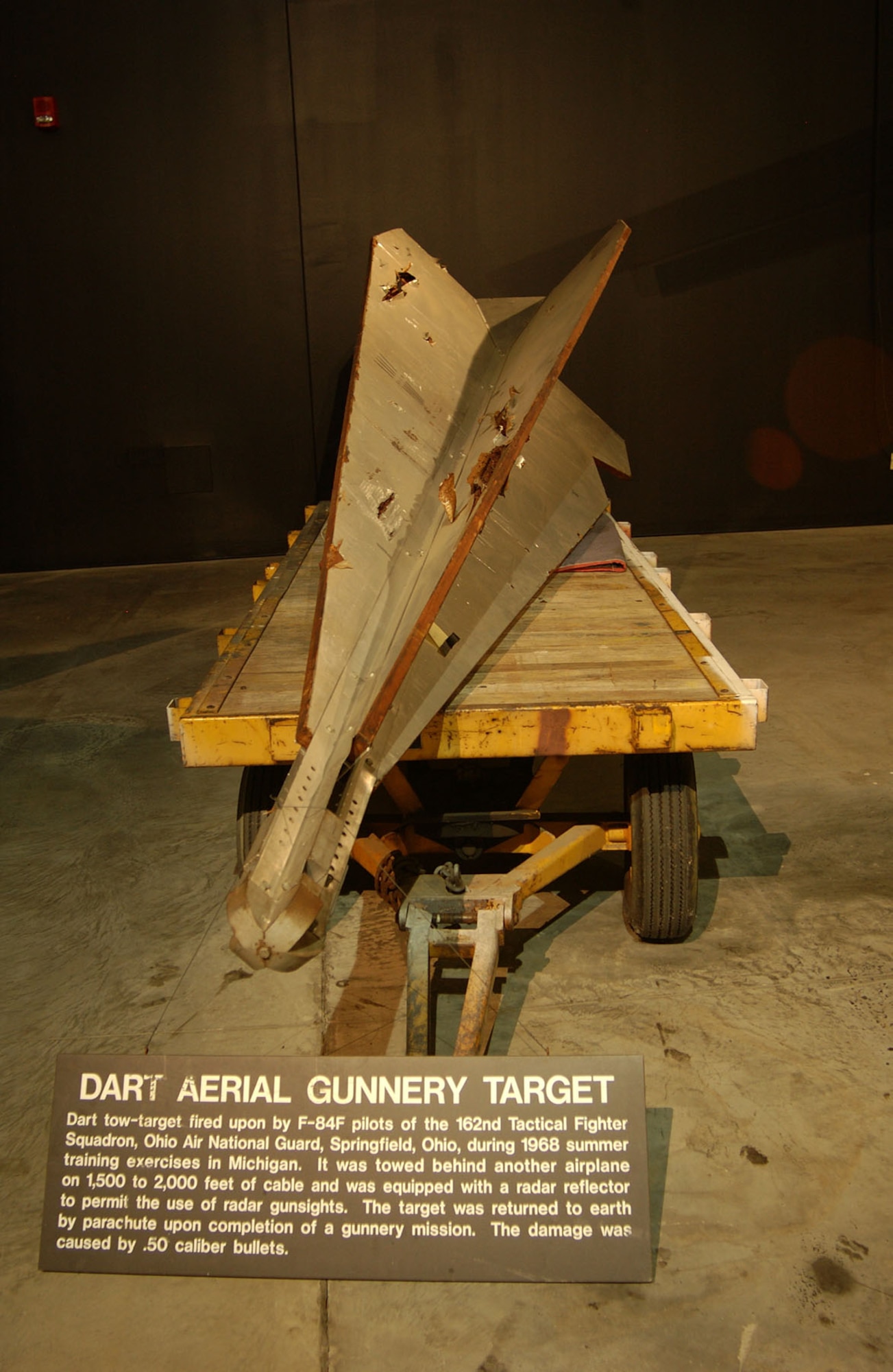 DAYTON, Ohio - The Dart Aerial Gunnery Target on display in the Cold War Gallery at the National Museum of the U.S. Air Force. (U.S. Air Force photo)