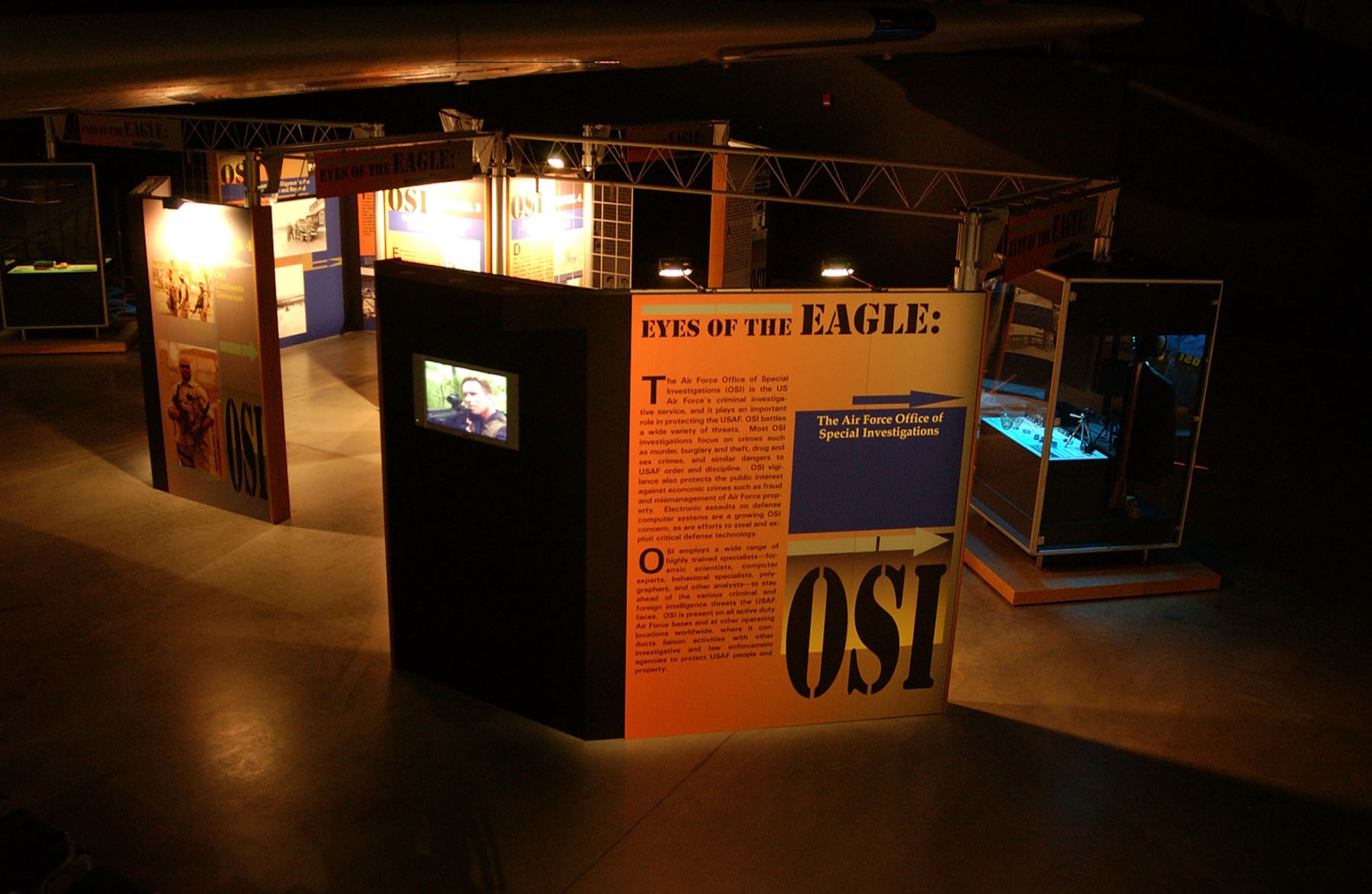DAYTON, Ohio - The Office of Special Investigations exhibit on display in the Cold War Gallery at the National Museum of the U.S. Air Force. (U.S. Air Force photo)