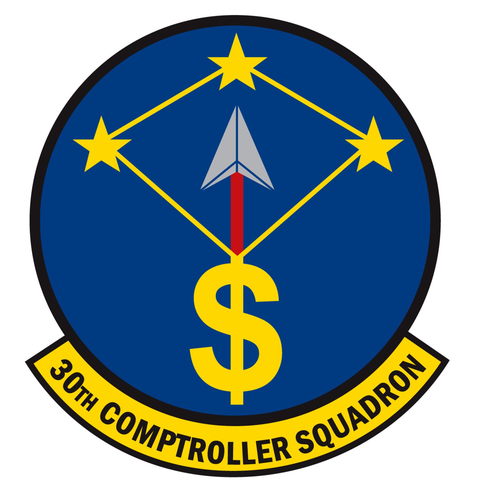30th Comptroller Squadron emblem
