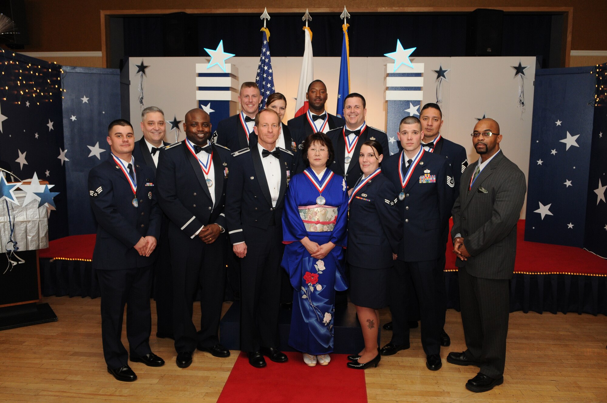 MISAWA AIR BASE, Japan -- Misawa Air Base recognizes its annual award winners Jan. 23, 2009.  More than 400 people attended the ceremony that recognized 45 individual nominees. (U.S. Air Force photo by Senior Airman Jamal D. Sutter)