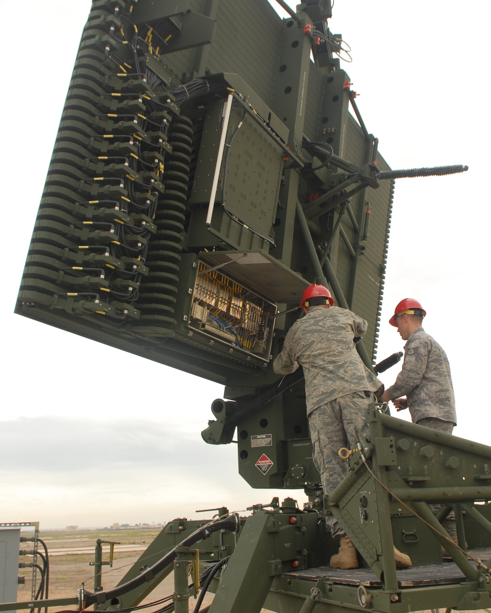 Students of the new 607th Air Control Squadron TPS-75 radar training program experience hands-on training on an actual TPS-75 they set up a week prior. The training program is expected to last 11 to 12 weeks. (U.S. Air Force photo/Airman 1st Class Ronifel Yasay)