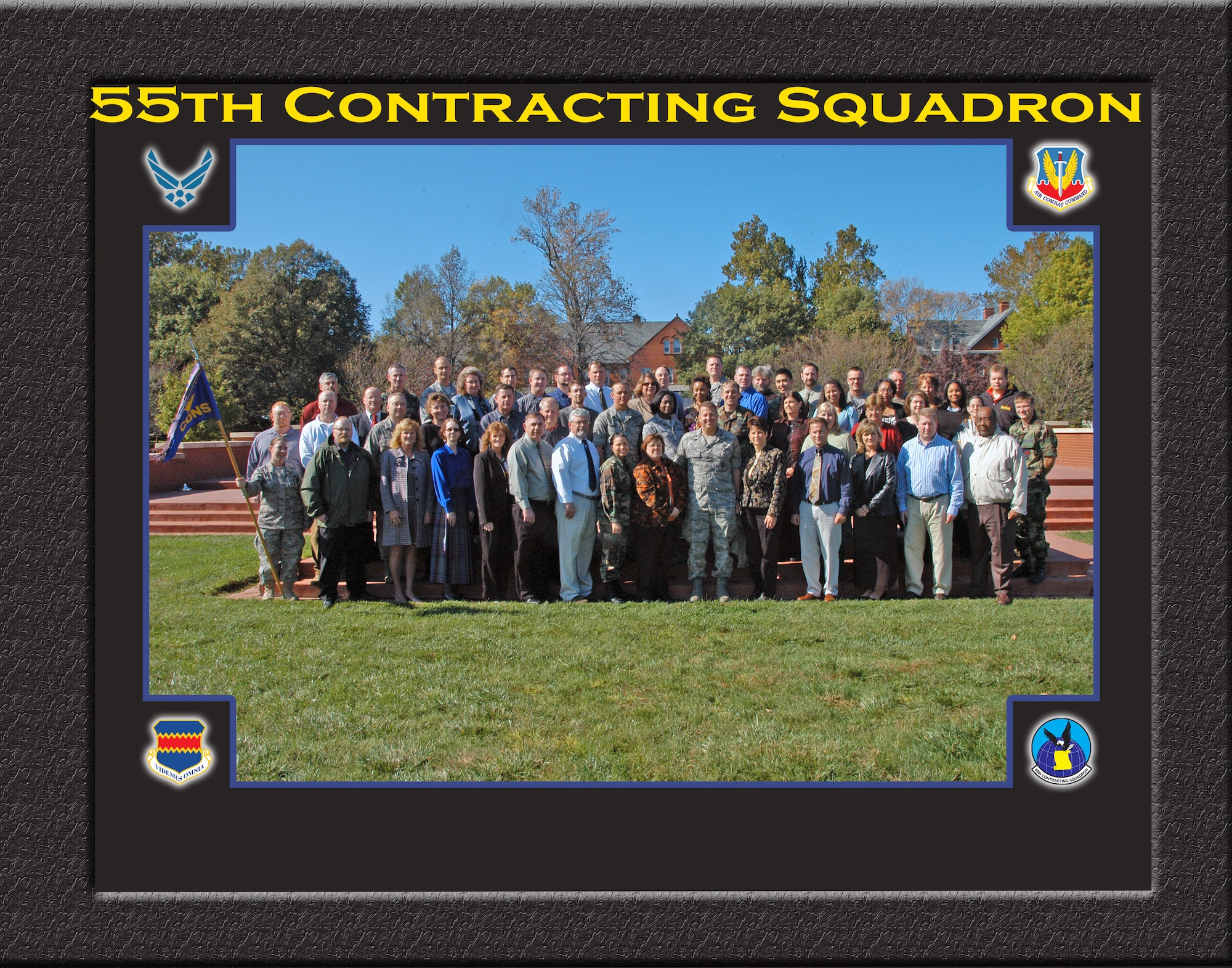 OFFUTT AIR FORCE BASE, Neb.--The 55th Contractiing Squadron recently received Air Combat Command's Outstanding Large Contracting Unit award for 2008. This is the second time in two years the squadron has won this command level honor. 

Photo Courtesy 55th CONS 