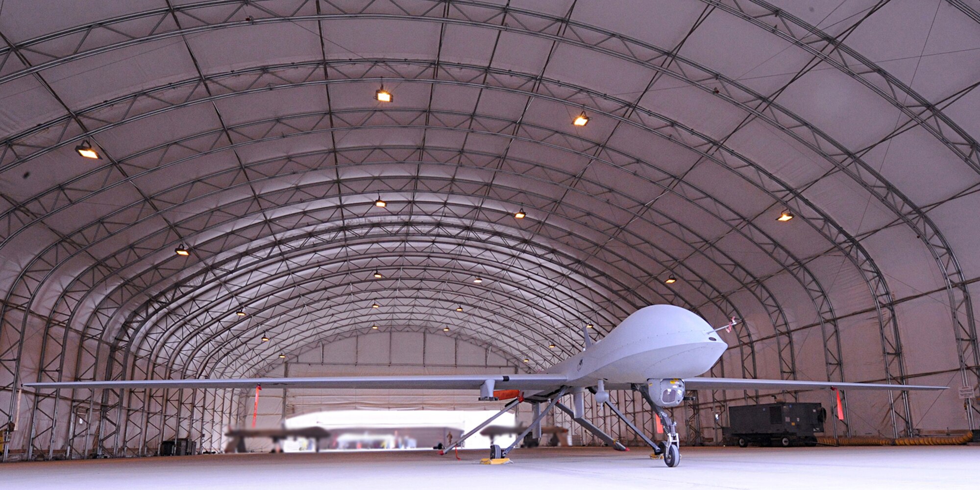JOINT BASE BALAD, Iraq -- An MQ-1 Predator stands ready to take to the skies here, Jan. 30, in support of the 2009 Iraqi provincial elections. Overall, 14 of Iraq's 18 provinces will take part in the historic event -- the first election since 2005. (U. S. Air Force photo/Senior Airman Tiffany Trojca)