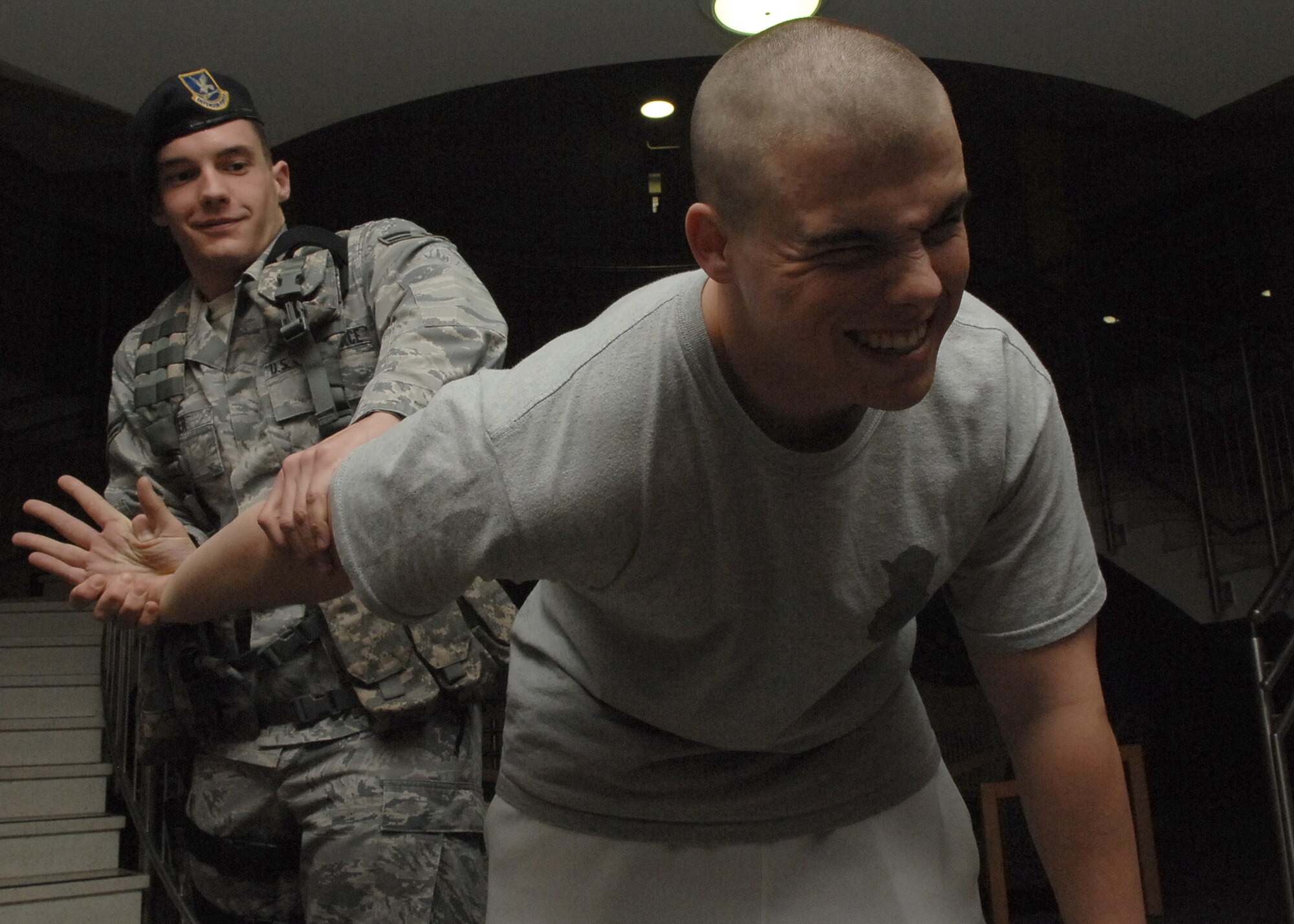 SPANGDAHLEM AIR BASE, Germany -- Airman 1st Class Dayton Riter, 52nd Security Forces Squadron security forces member, is the 52nd Fighter Wing's Top Saber Performer for the week of July 3-9. (U.S. Air Force photo by Airman 1st Class Nick Wilson)