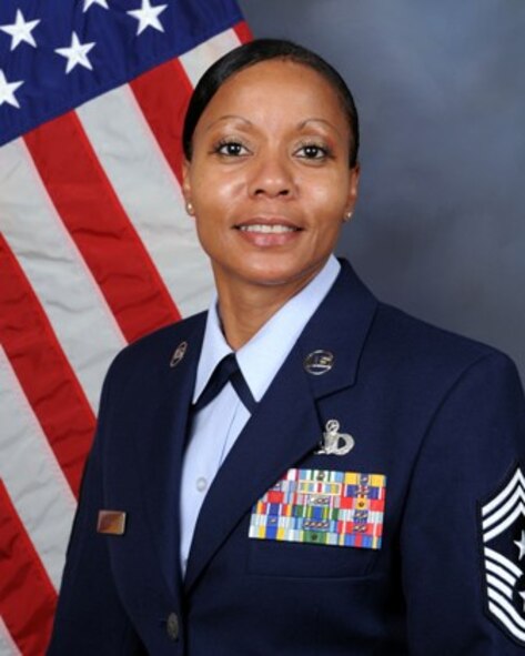 CMSgt Joe Ann G. Pace, Command Chief 2d Bomb Wing. (U.S. Air Force Photo by Airman 1st Class Brittany Bateman)