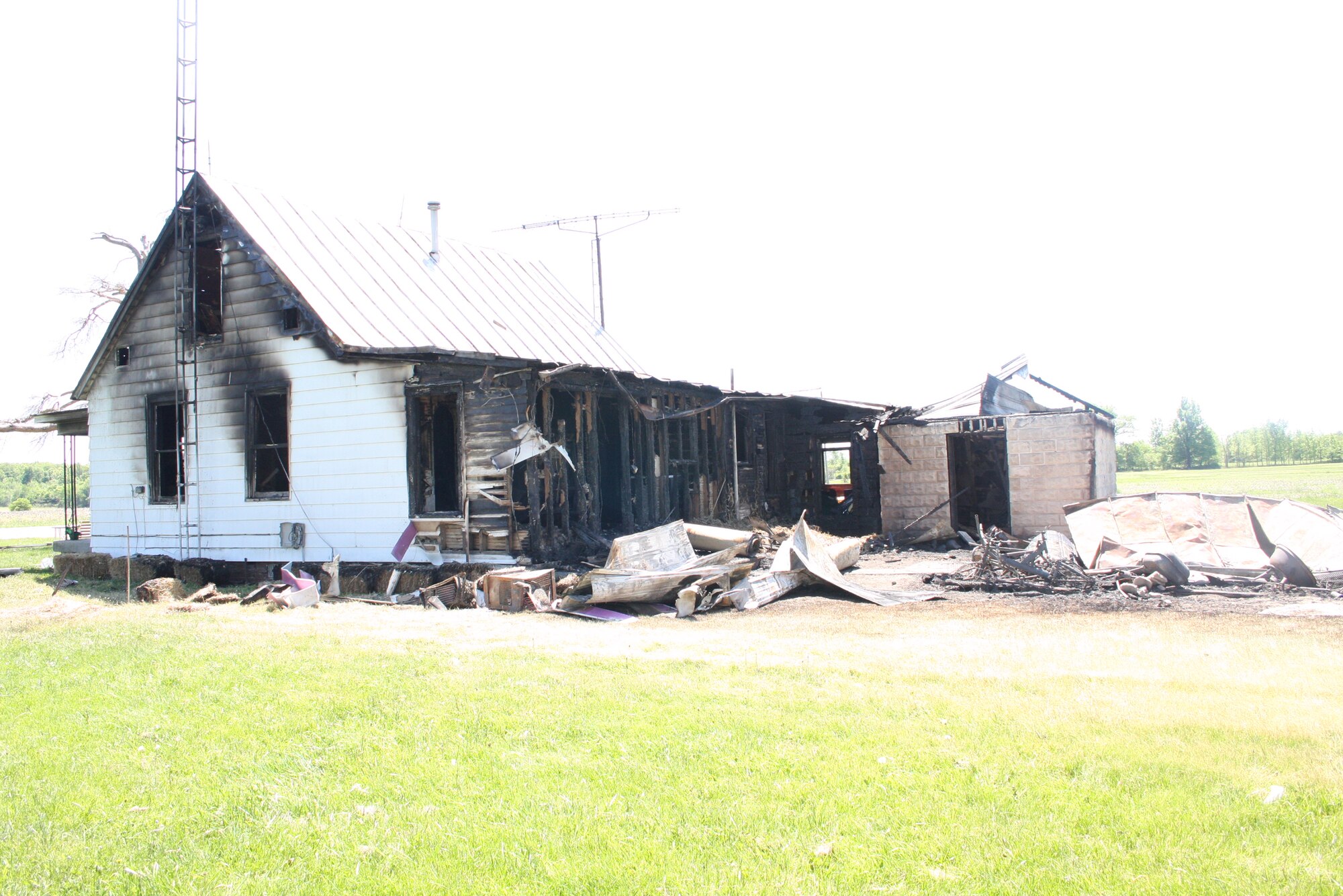 WRIGHT-PATTERSON AIR FORCE BASE, Ohio – Team Wright-Patt and the community came together to help Tech. Sgt. Greg Shepherd, 445th Security Forces Squadron, and his family after they lost their house and personal affects in a house fire May 18.  Sergeant Shepherd was deployed in Iraq at the time of the fire and returned home May 22. (Air Force photo/Master Sgt. John Koehl)