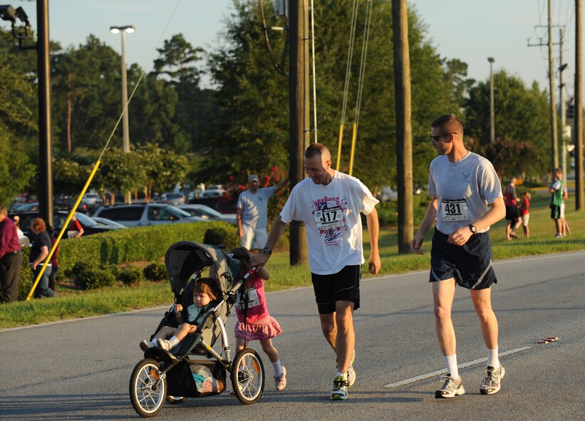 MOODY AIR FORCE BASE, Ga. -- Col. Gary Henderson, 23rd Wing commander, takes part in the Independence Day 5k run in Valdosta, Ga., July 4. The local community, veterans and military members from Moody Air Force Base were present at the event. (U.S. Air Force photo by Senior Airman Gina Chiaverotti)