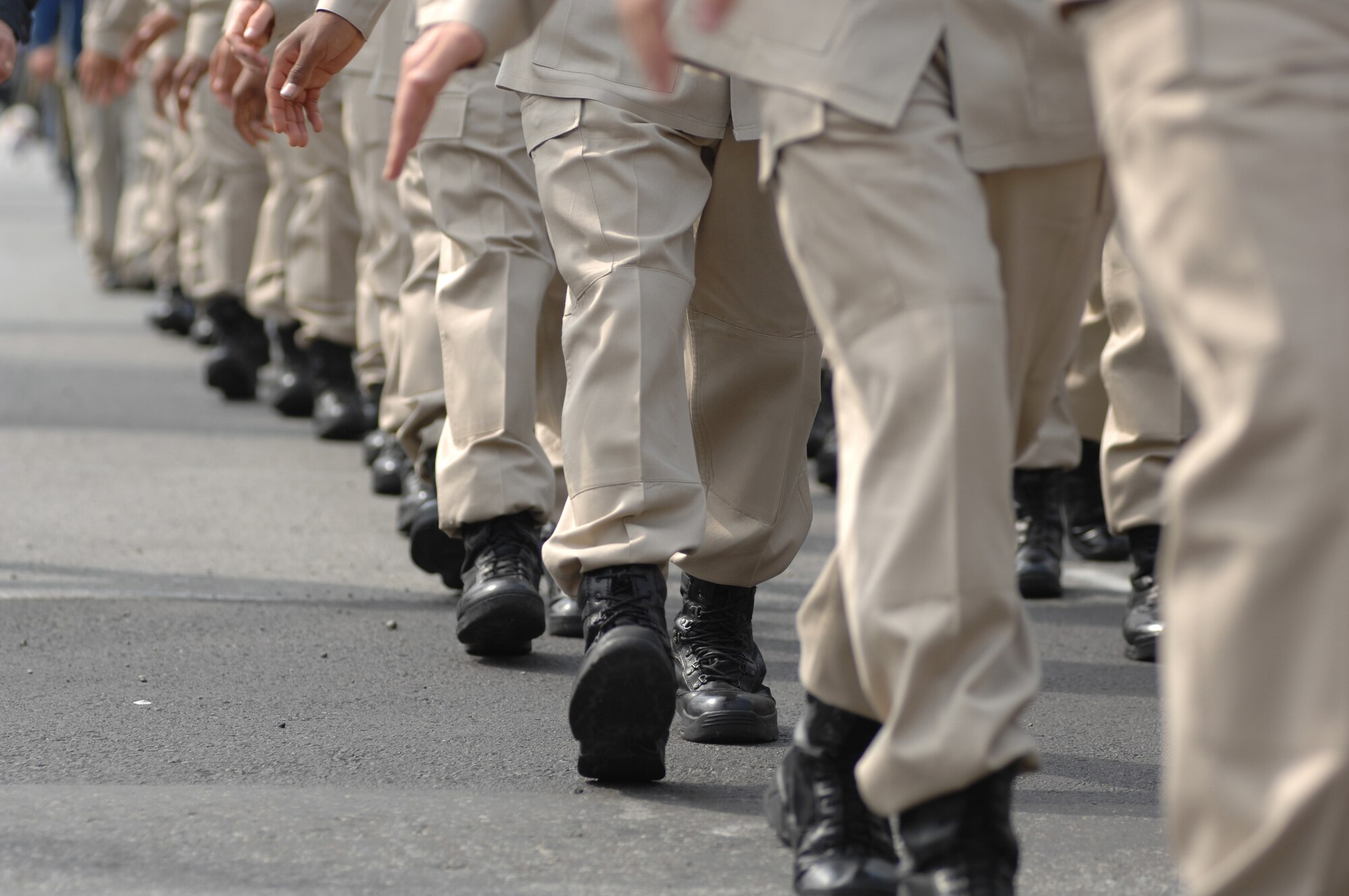 ANCHORAGE, Alaska -- Cadets from the Fort Richardson Military Youth Academy march in the city's Fourth of July parade. (U.S. Air Force photo/Senior Airman David Carbajal)