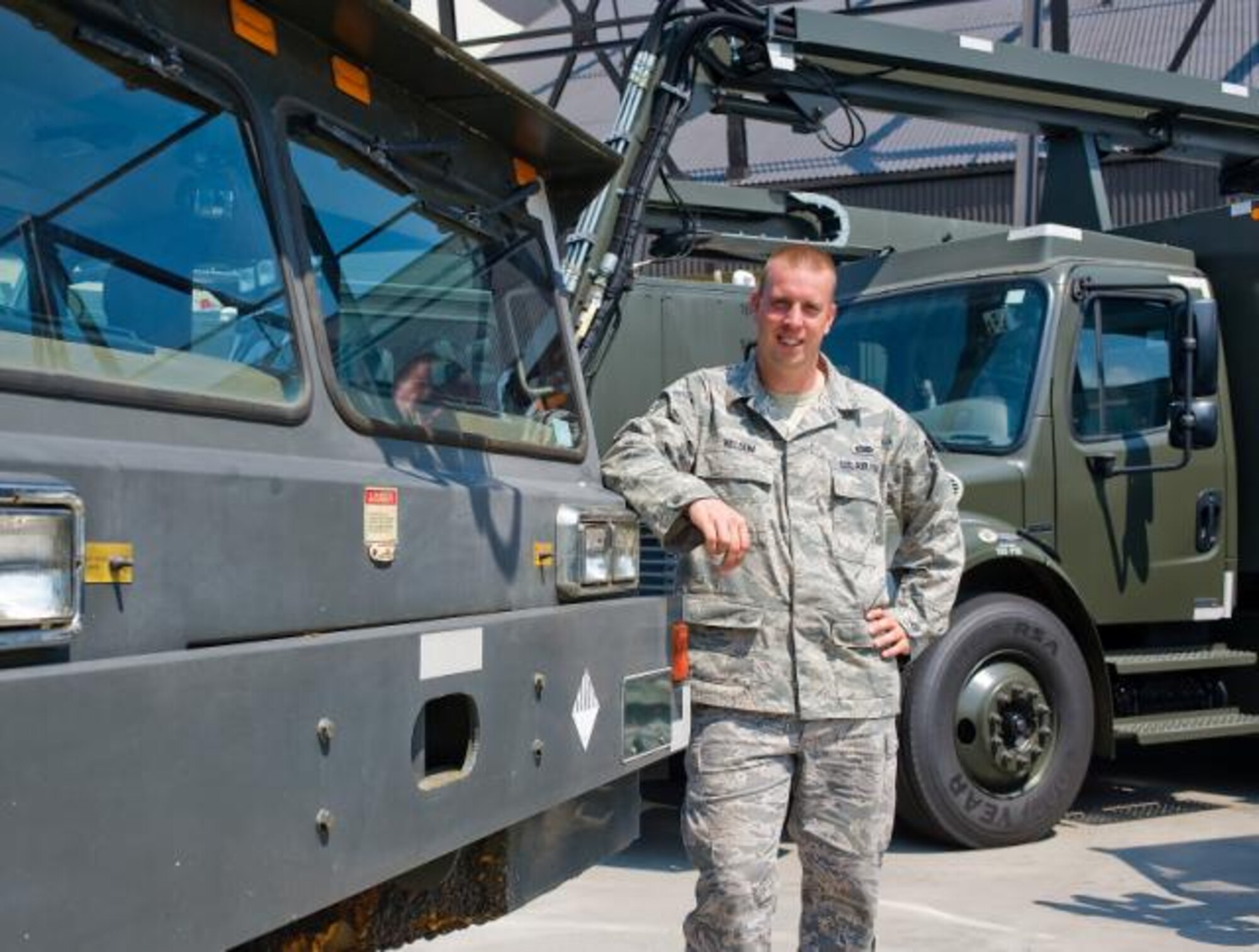 Senior Airman Benjamin Nelson will be commissioning into the Army after completing Officer Candidate School. (US Air Force Photo/Tom Randle)