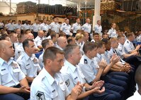 Travis Team members attend the 571st Contingency Response Group change of command ceremony on 29 June 2009.  (U.S. Air Force photo by Civ/Nan Wylie) 