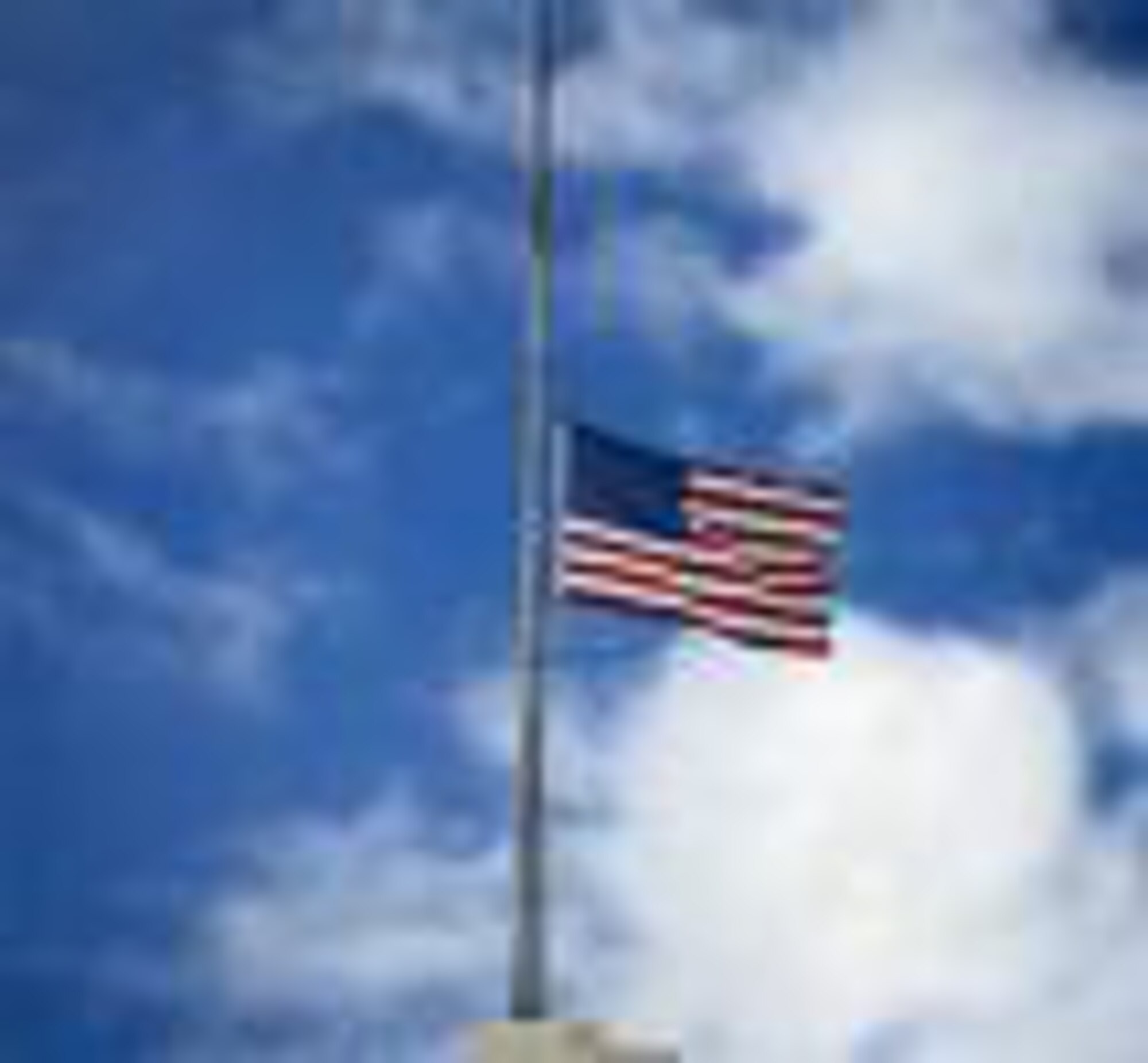 The flag is flying at half staff today in memory of former Secretary of Defense  Robert S. McNamara.