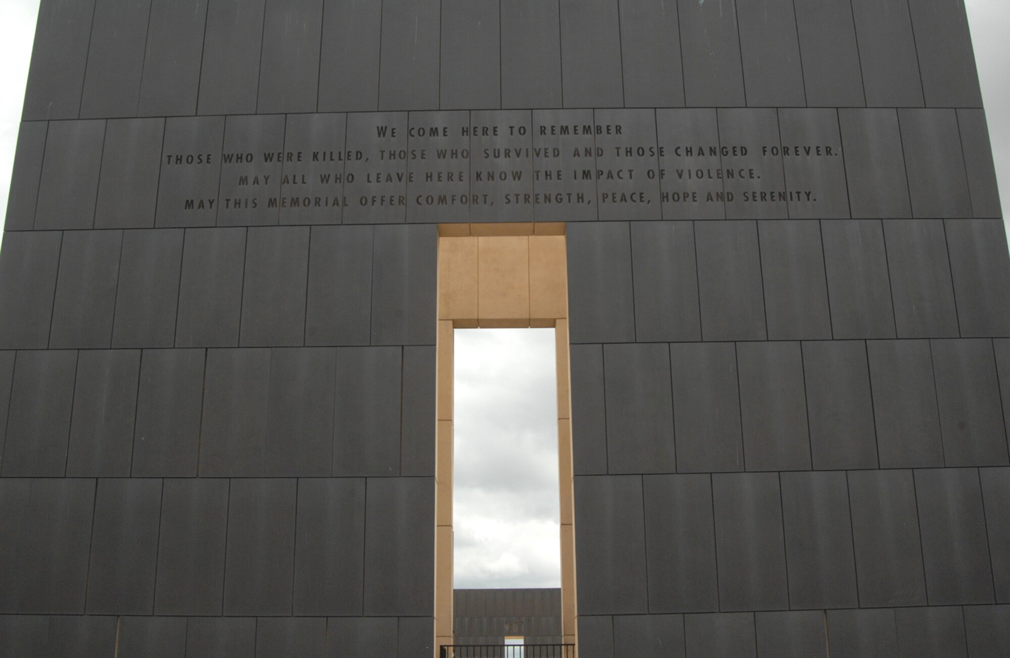 OKLAHOMA CITY – While celebrating more than 230 years of independence, many Americans also paid tribute to those who fell in terrorist acts throughout the years, such as the Oklahoma City bombing in 1995 where more than 170 people were killed. The Oklahoma City National Memorial and Museum stands as a memorial to those lives lost and as a reminder of the high price of independence. (U.S. Air Force photos/Master Sgt. Stan Coleman)
