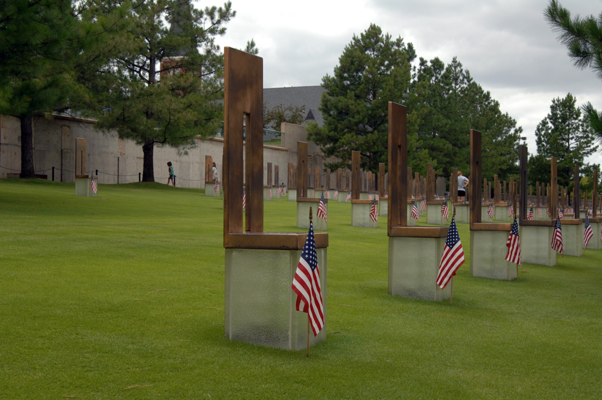 OKLAHOMA CITY – While celebrating more than 230 years of independence, many Americans also paid tribute to those who fell in terrorist acts throughout the years, such as the Oklahoma City bombing in 1995 where more than 170 people were killed. The Oklahoma City National Memorial and Museum stands as a memorial to those lives lost and as a reminder of the high price of independence. (U.S. Air Force photos/Master Sgt. Stan Coleman)