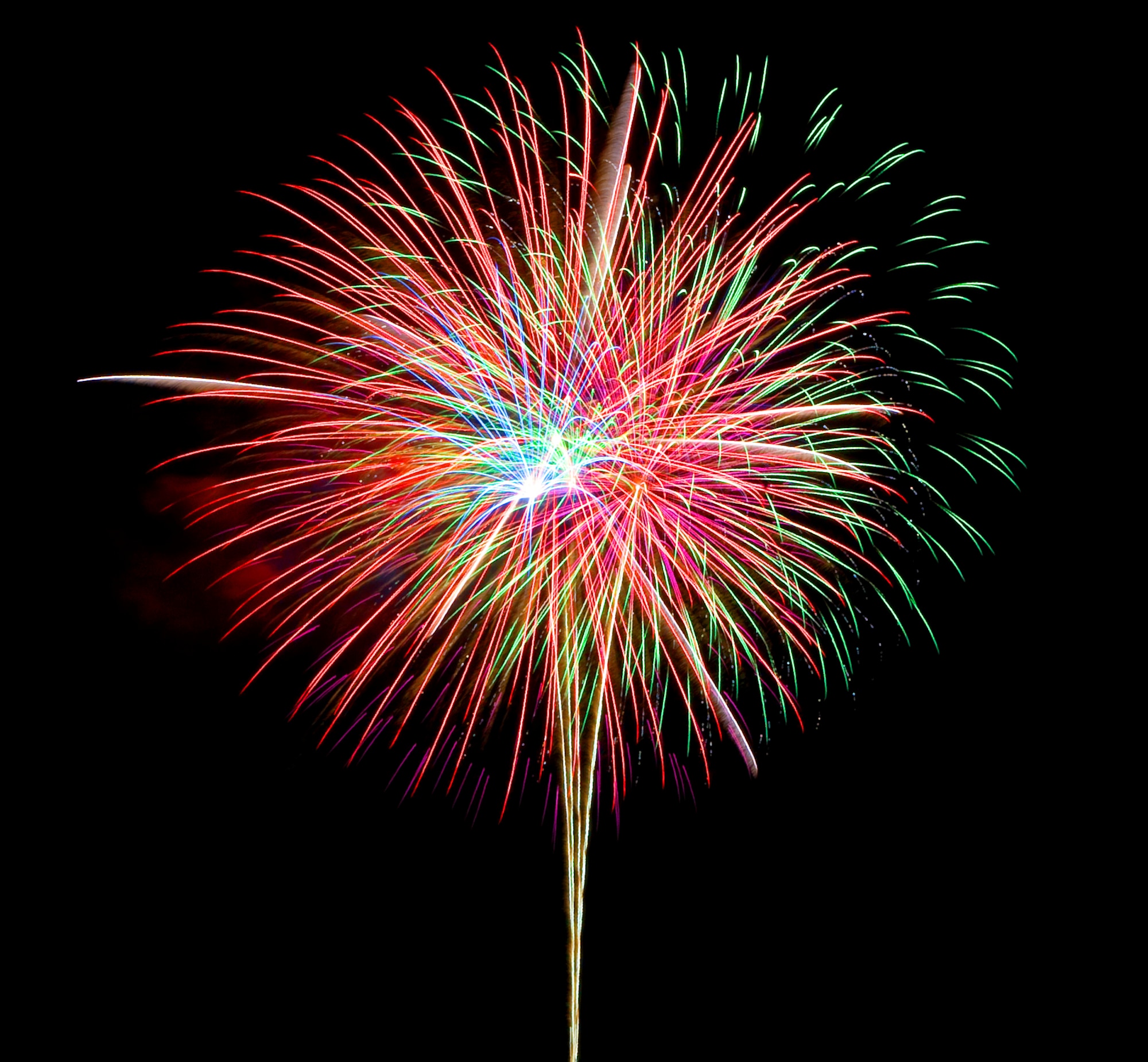 Fireworks entertain families during the Fourth of July celebation at Holloman Air Force Base, N.M., July 4. (U.S. Air Force Photo/Tech.Sgt. Chris Flahive) 
