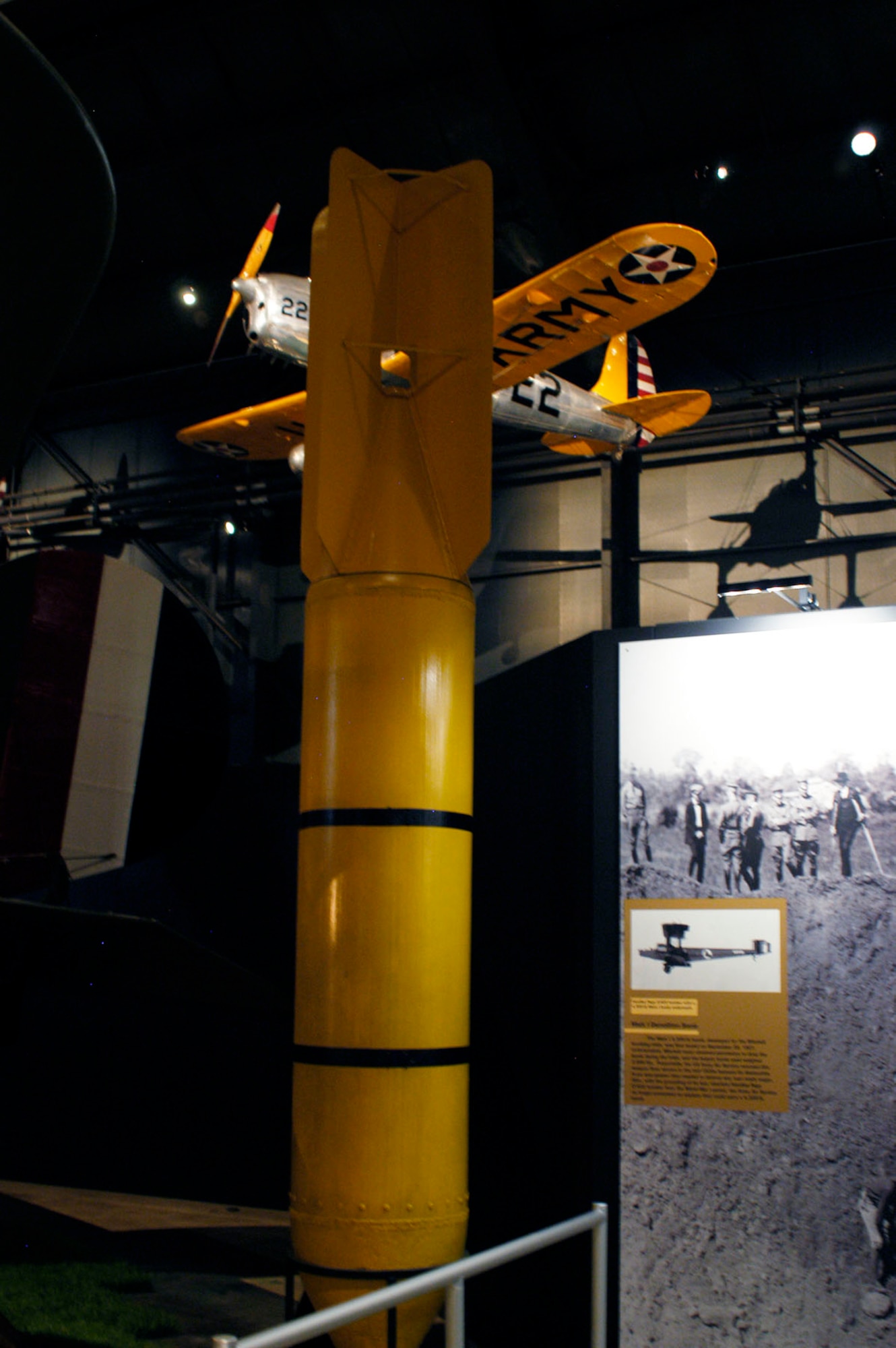 DAYTON, Ohio -- Mark I Demolition Bomb in the Early Years Gallery at the National Museum of the United States Air Force. (U.S. Air Force photo)