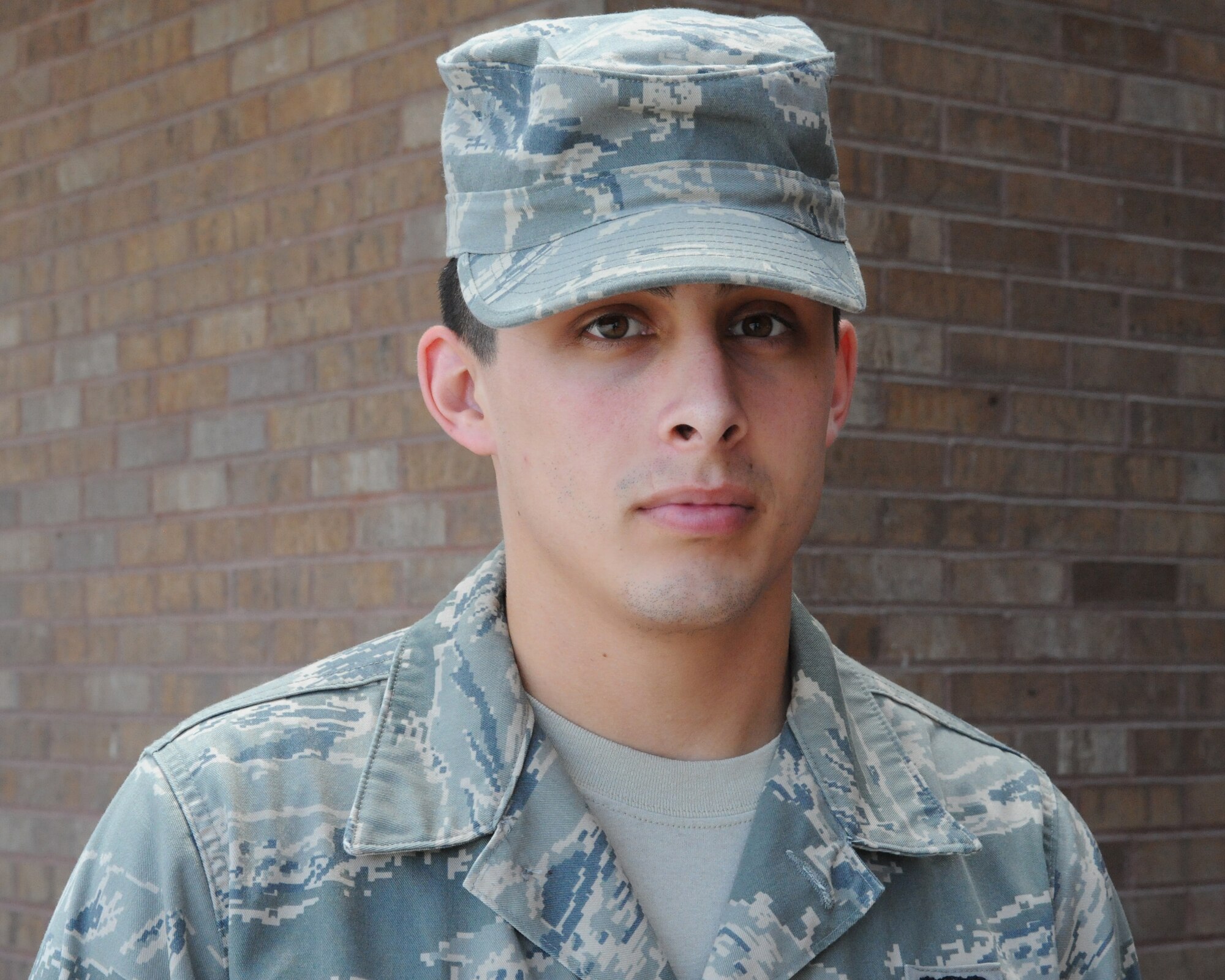 “He was in Desert Storm and recently volunteered for duty in Iraq. Because he is still serving, we understand each other’s experiences better,” said Senior Airman Edward Sulley, 13th Bomb Squadron. (U.S. Air Force photo/Senior Airman Cory Todd)