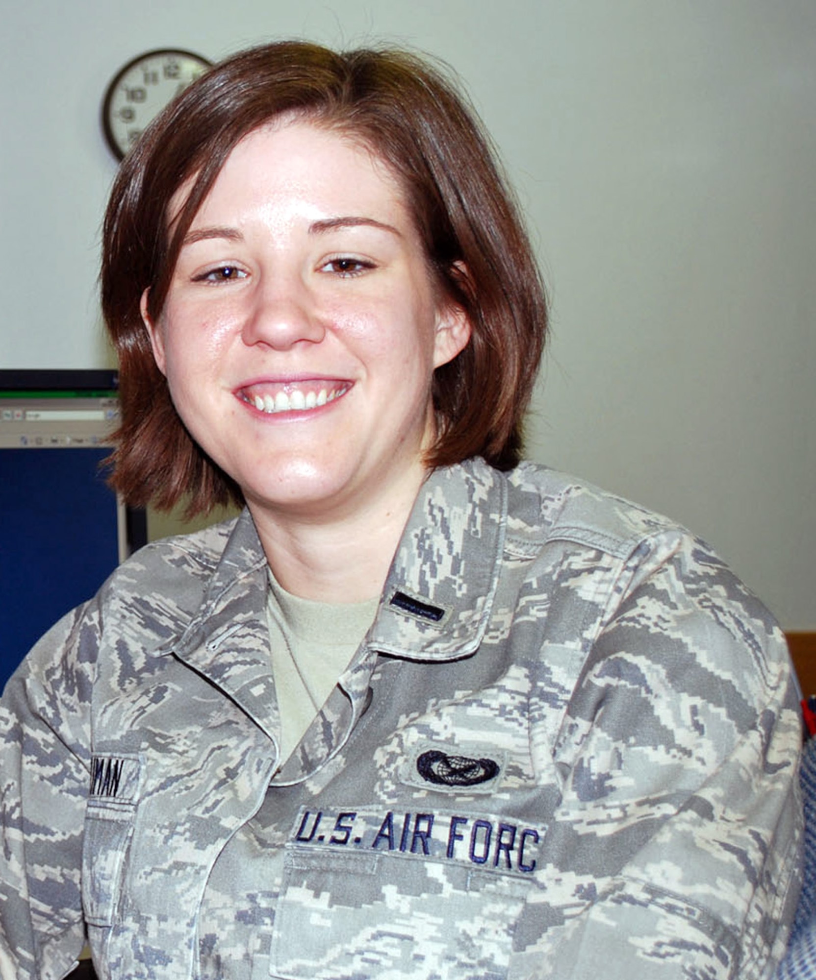 1Lt. Lisa Meiman was selected for this week's First Knight. This award is designed to recognize outstanding Airmen for the work they do every day. 