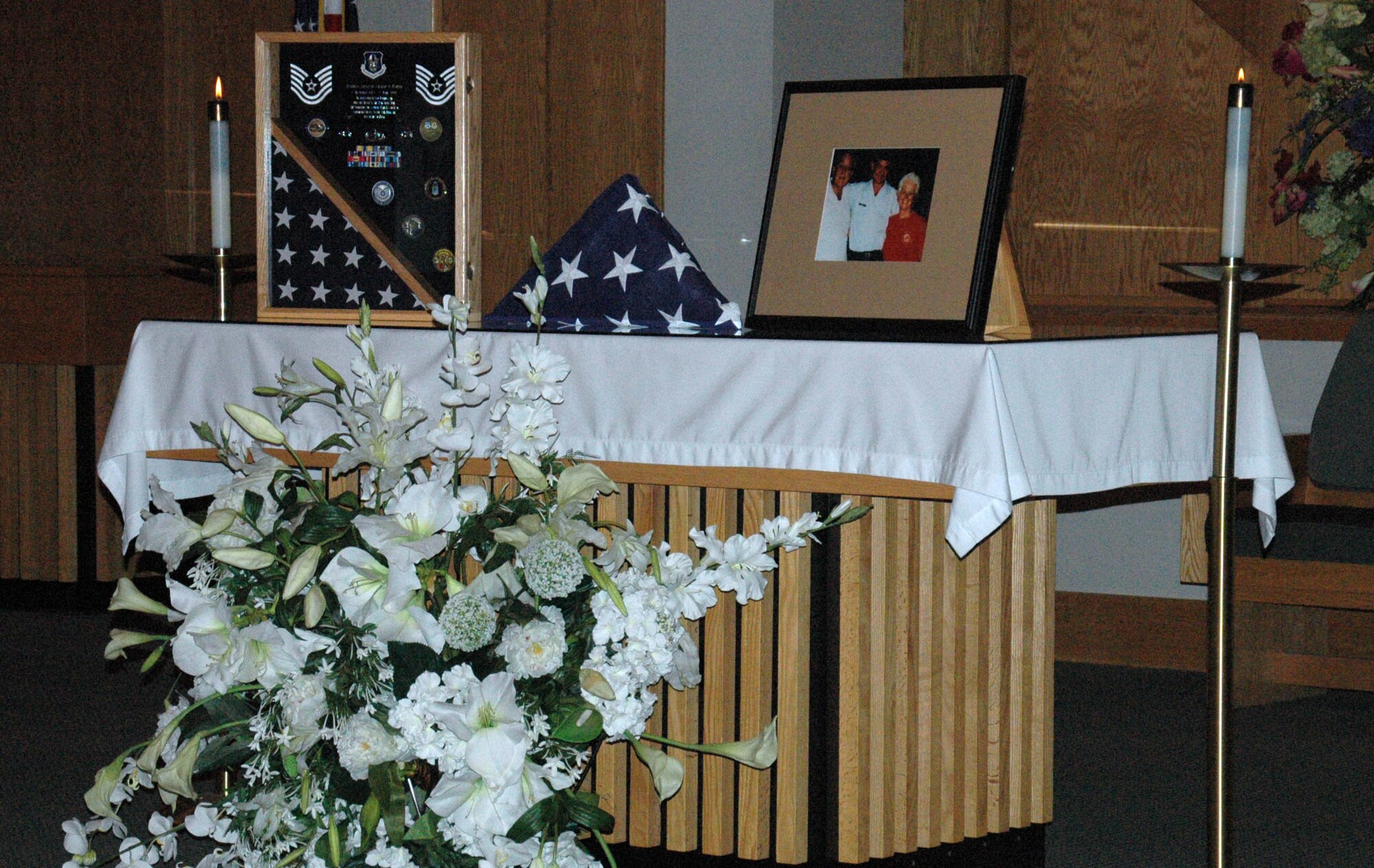 A memorial service was held here for Tech. Sgt. Charles D. Martin today.  Sergeant Martin passed away on June 5, 2009 and was laid to rest during a funeral service on June 8, 2009. (U.S. Air Force photo/Senior Airman Dani Pacheco)