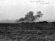 Bomb explosion, August 1914