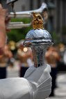 Marines from the Quantico, Va., Marine Corps Band played in Foley Square, New York City, July 13.  These Marines are part of one of the oldest ensembles in the Marine Corps. (Official Marine Corps photo by Sgt. Randall A. Clinton)