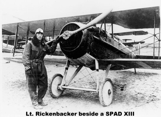 On Sept. 25, 1918, Lt. Eddie Rickenbacker attacked seven German aircraft and was later awarded Medal of Honor for his actions. The American “Ace of Aces” achieved 26 aerial victories in two months of combat flying. When the U.S. entered World War I, Rickenbacker became a driver for the Army general staff in France. He got a break one day when he fixed a car carrying Brig. Gen. Billy Mitchell. He made his interests in flying known to Mitchell, and Rickenbacker, 27, entered pilot training. In March 1918, he was assigned to the new 94th Pursuit Squadron. On Sept. 24, 1918, Capt. Rickenbacker was named squadron commander. The next day, he claimed the downing of two German planes, for which he was awarded the Medal of Honor in 1931 by President Hoover.