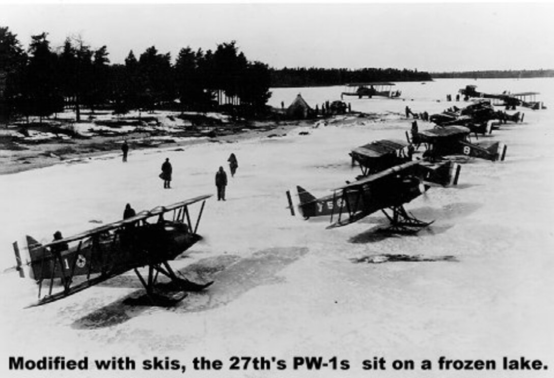 aircraft modified with skis