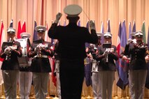 The Quantico Va., Marine Corps Band plays for the NAACP 35th Annual Armed Services and Veterans Affairs Awards Dinner, July 14.