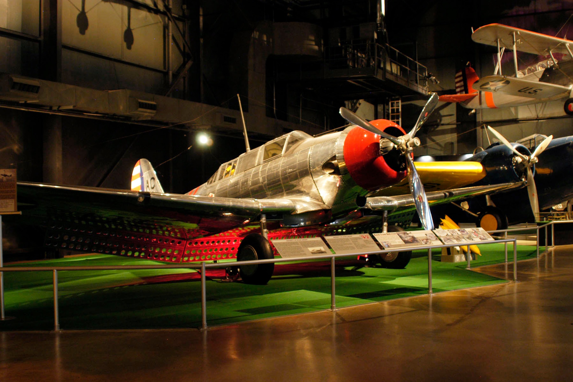 DAYTON, Ohio -- Northrop A-17A in the Early Years Gallery at the National Museum of the United States Air Force. (U.S. Air Force photo) 