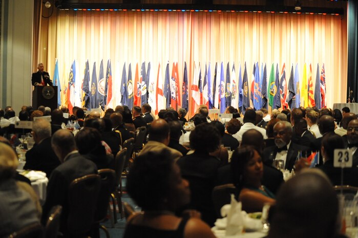 Commandant of the Marine Corps, Gen. James T. Conway speaks at the NAACP 35th Annual Armed Services and Veterans Affairs Awards Dinner, July 14.