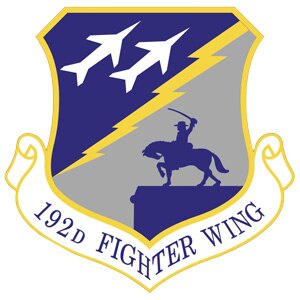 192nd Fighter Wing shield.