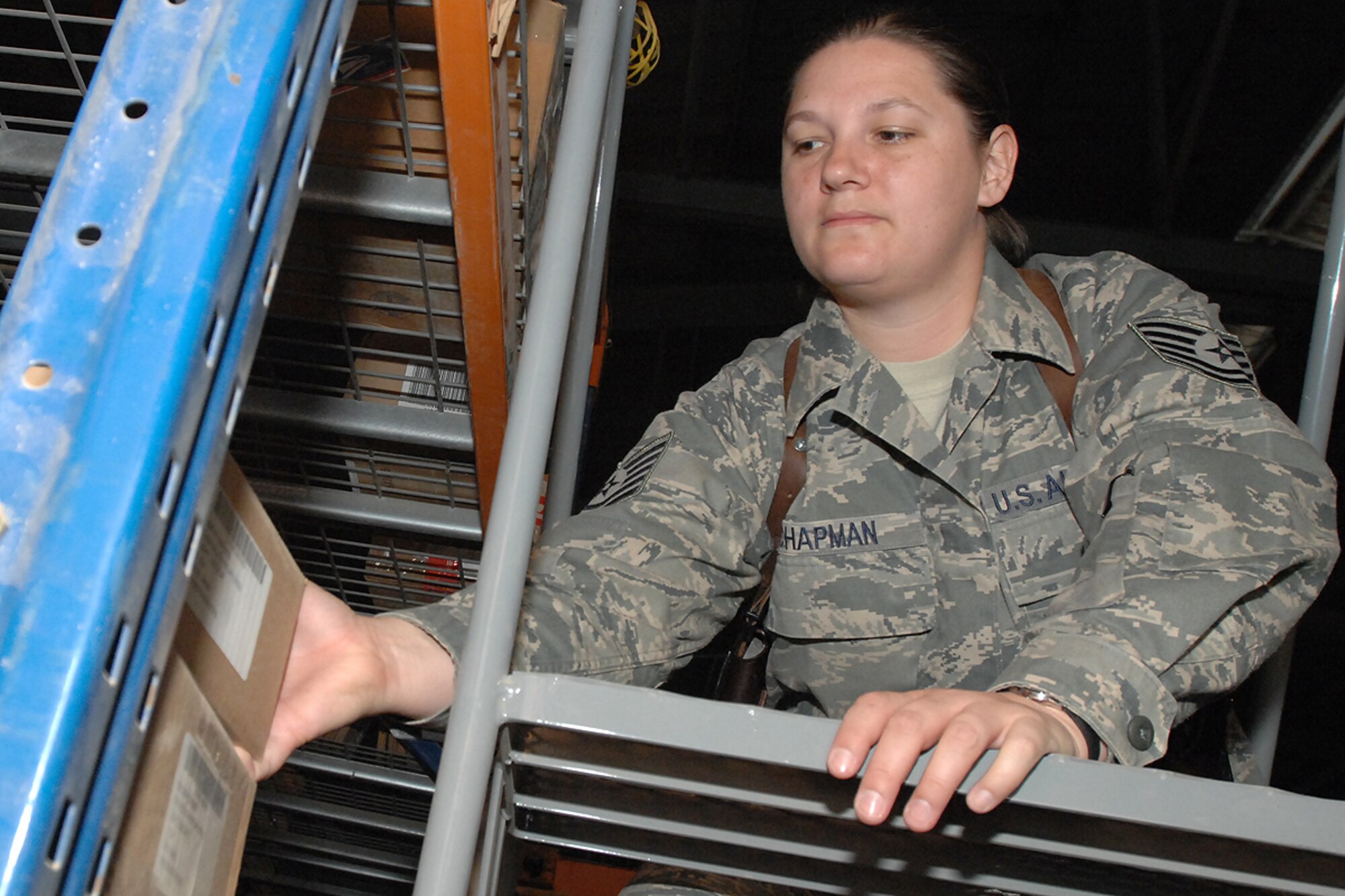 KIRKUK REGIONAL AIRE BASE, Iraq -- Technical Sgt. Dawn Chapman is currently deployed from the 1st Logistics Readiness Squadron. (Courtesy photo)